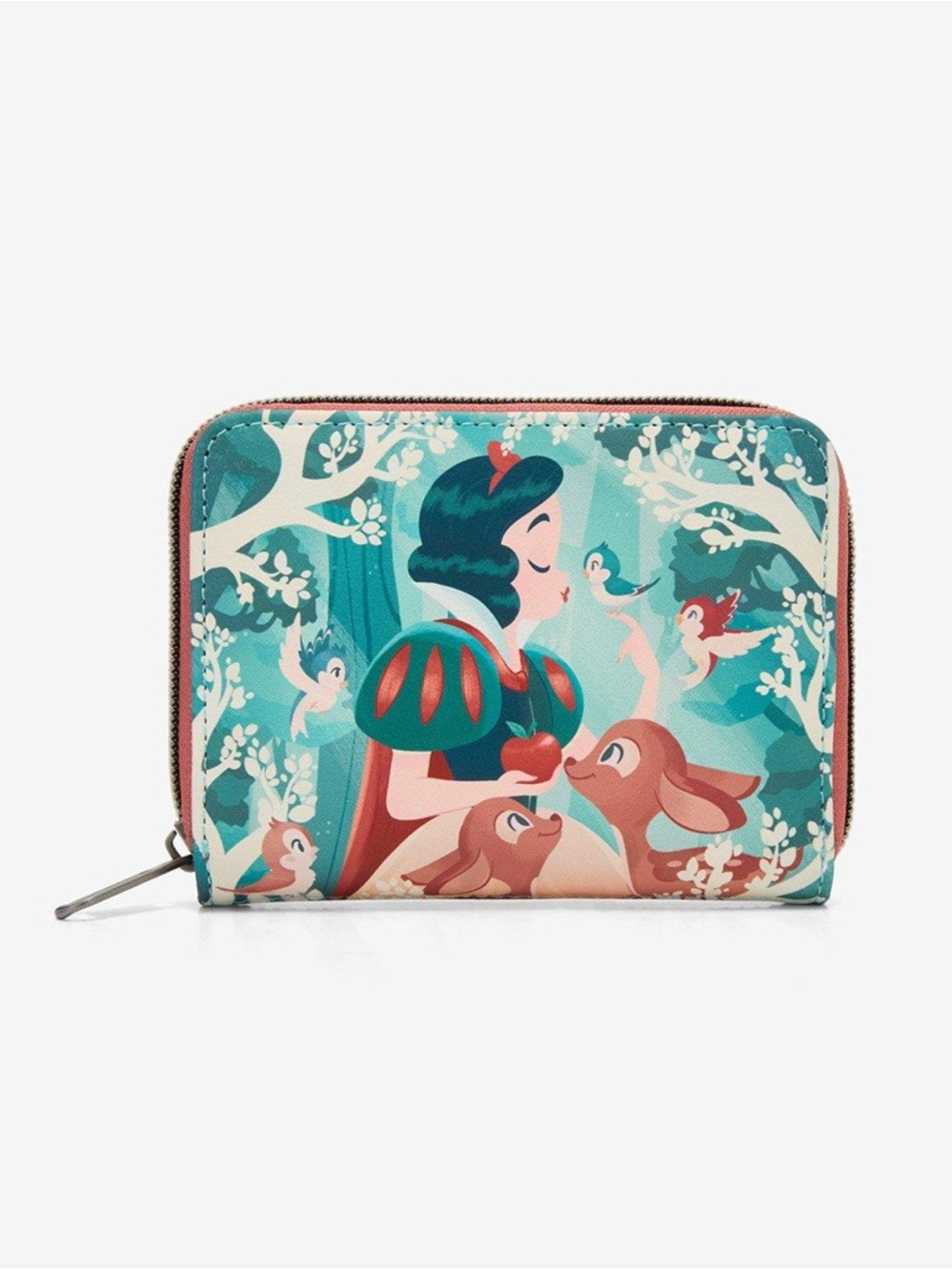 NWT Loungefly Disney Snow White Illustrated Zip Wallet - Teal